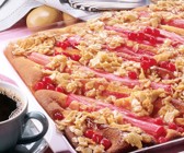 Rhabarber-Blechkuchen