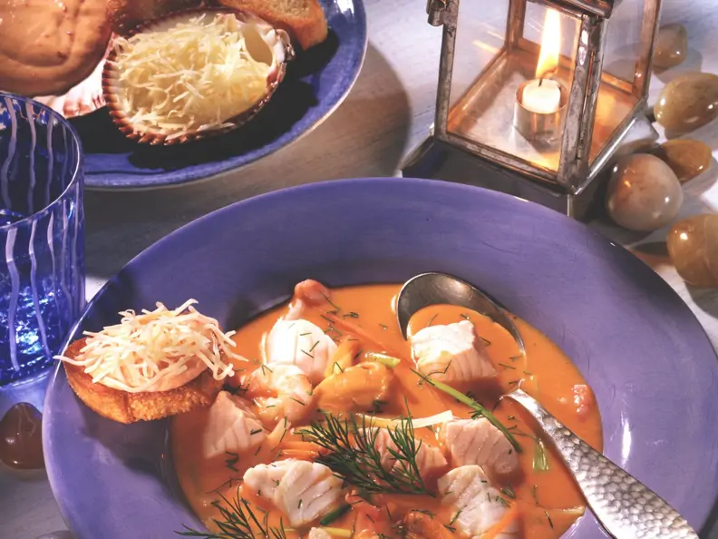 Tomaten-Fischsuppe