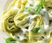 Fettuccini in Käsesauce