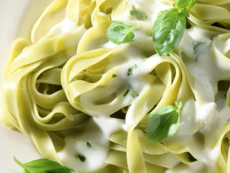 Fettuccini in Käsesauce