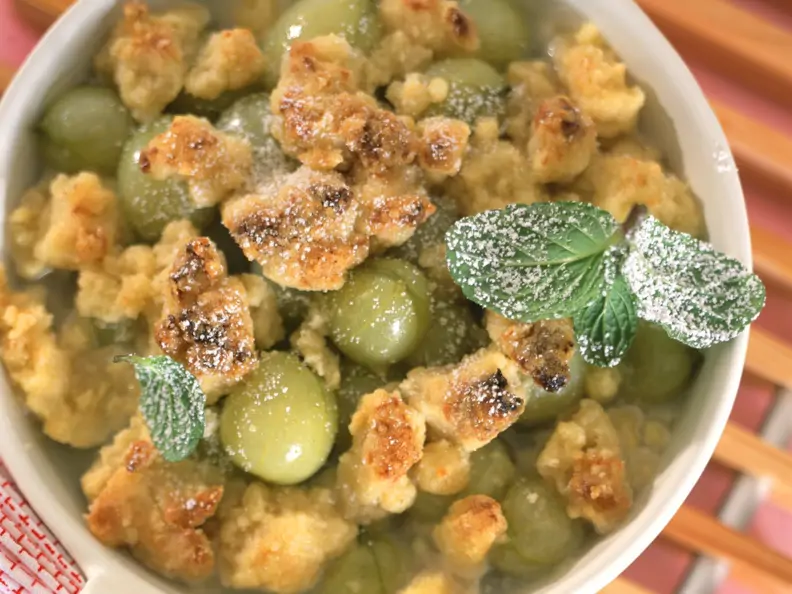 Stachelbeer-Crumble