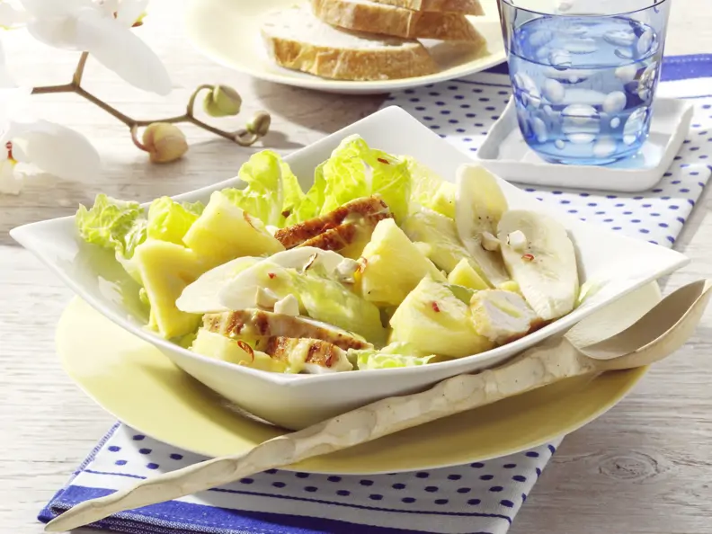 Römersalat mit Hähnchenbrust