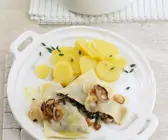 Maultaschen mit Kartoffelsalat