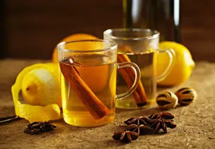 Weißer Glühwein