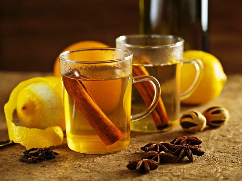 Weißer Glühwein
