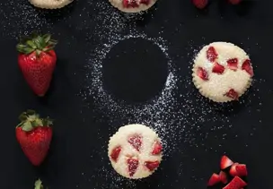 Erdbeer-Käsemuffins