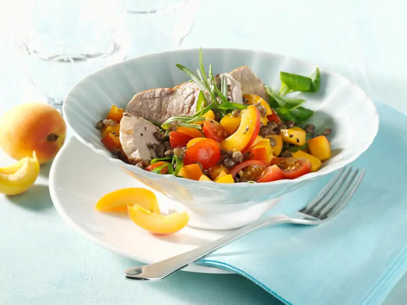 Linsensalat mit Aprikosen