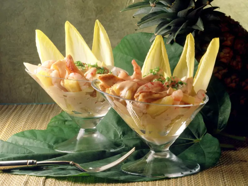 Ananas-Krabben-Cocktail