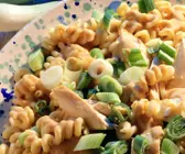 Fusilli mit Hähnchenbrust und Frühlingszwiebeln