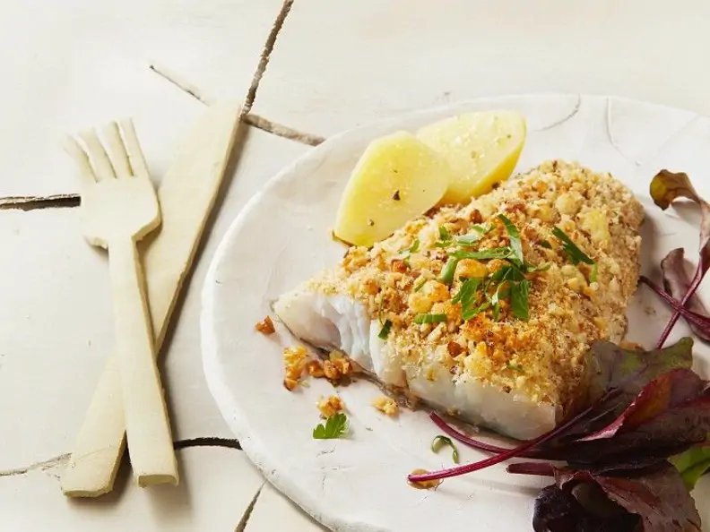 Gratinierter Loup de mer