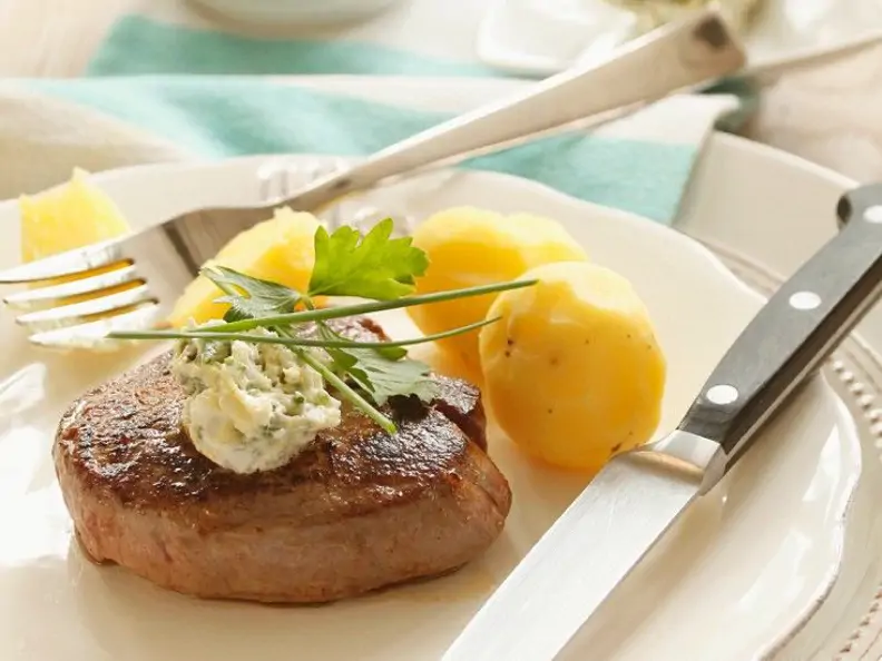 Rindersteak mit Quark