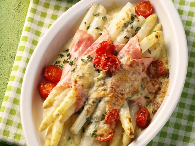 Schinken-Spargel-Röllchen