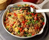 Reis-Hackfleisch-Pfanne