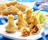 Frittierte Teigsäckchen