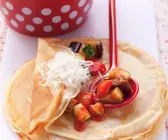 Pikante, gefüllte Pfannkuchen