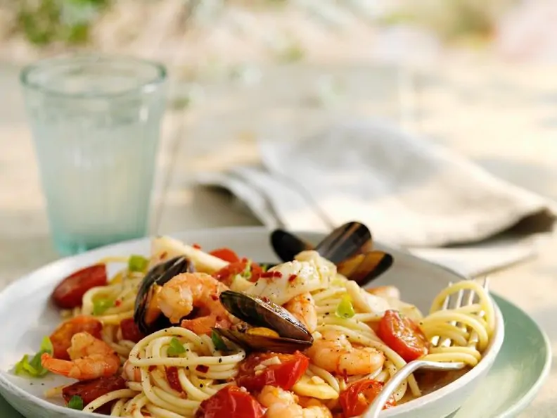 Meeresfrüchte-Spaghetti