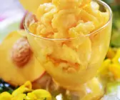 Pfirsichsorbet