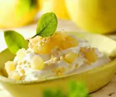 Quarkcreme mit Apfelkompott