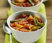 Gemüsesuppe mit grünen Bohnen
