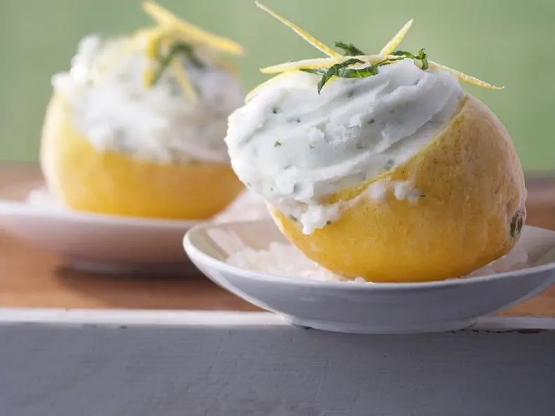 Zitronensorbet