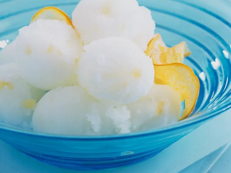 Zitronensorbet