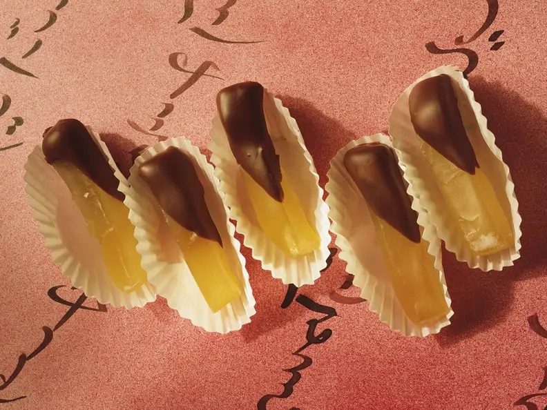 Kandierter Kürbis mit Schokolade