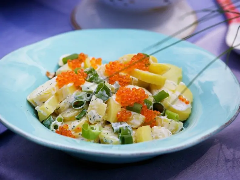 Kartoffelsalat mit Kaviar