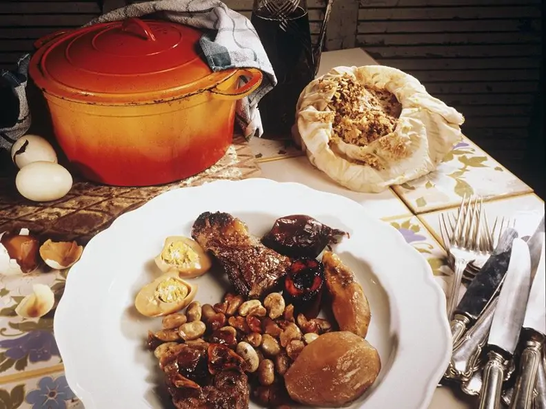 Fleischeintopf mit Bohnen