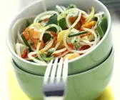 Reisnudelsalat mit Garnelen