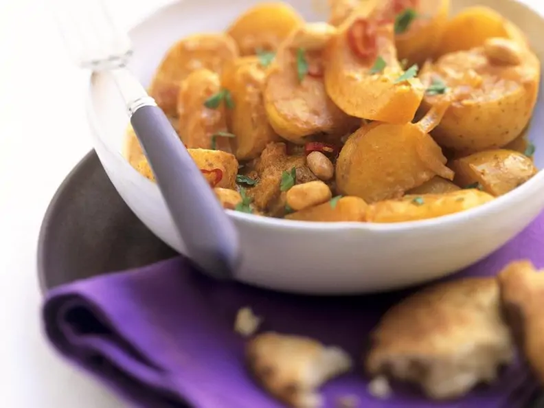Kürbis-Kartoffelcurry