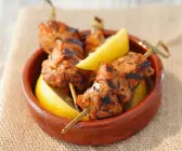 Zitronen-Fleisch-Spießchen