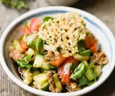 Brotsalat mit Parmesan