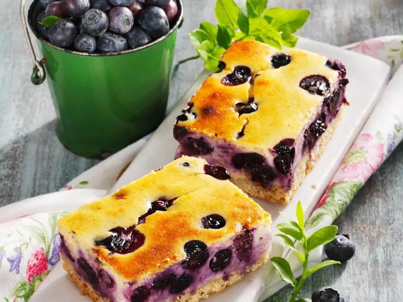 Blaubeer-Käsekuchen vom Blech