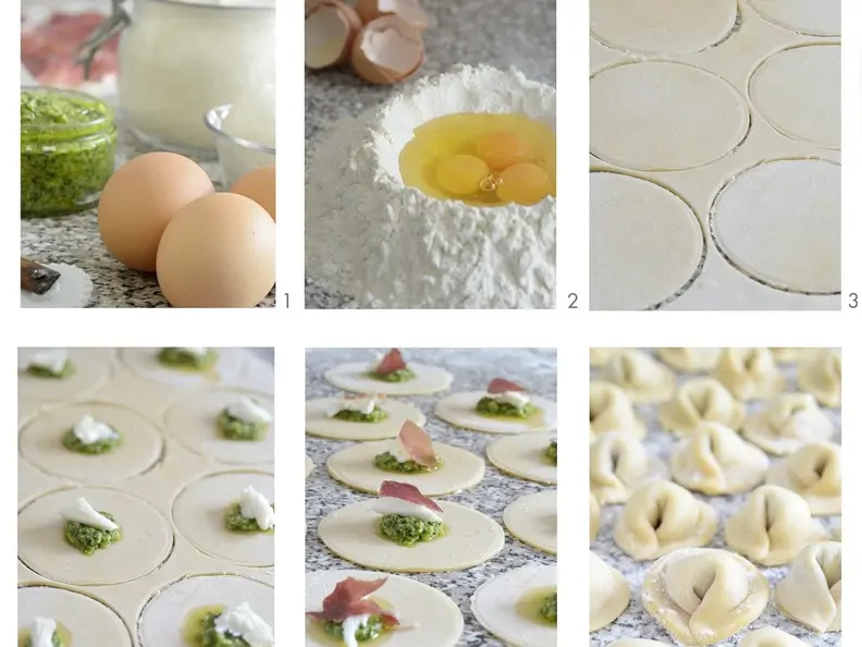 Tortellini mit Ricotta-Kräuterfüllung