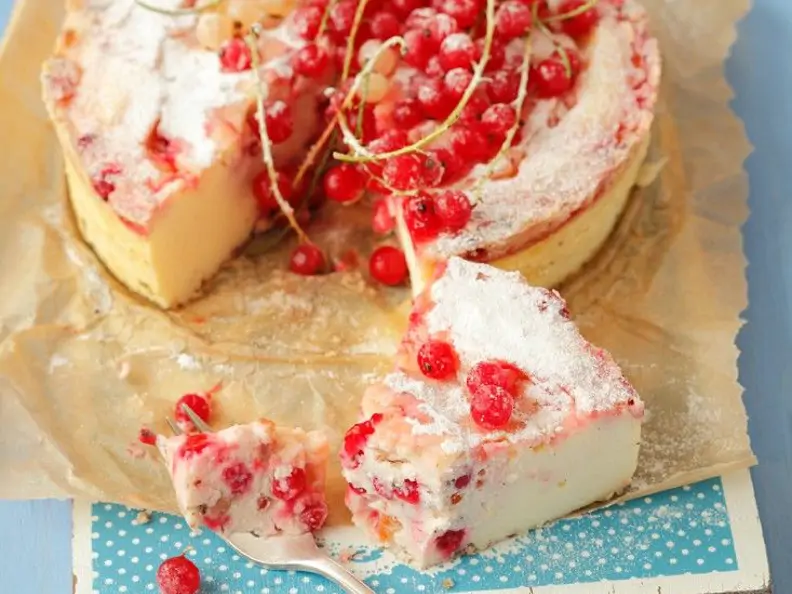 Schneller Johannisbeer-Käsekuchen