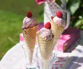 Joghurt-Himbeereis
