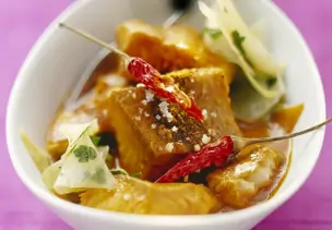 Scharfes Fischcurry