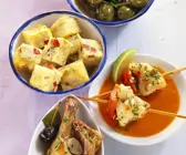 Kaninchen mit Oliven
