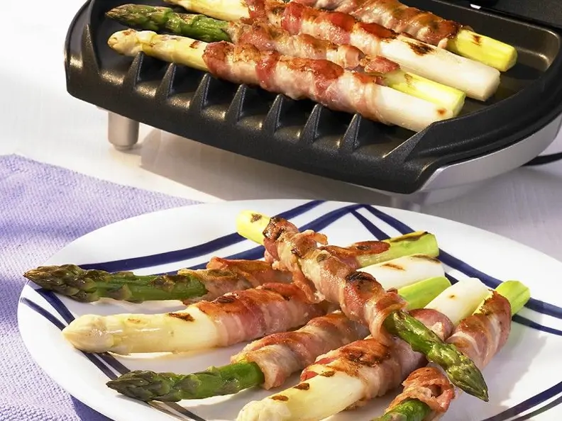 Spargel mit Speck vom Grill