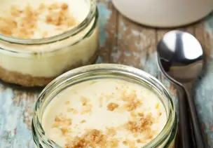 Käsekuchen im Glas