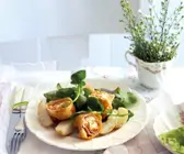 Roulade mit Pesto und Schafskäsefüllung