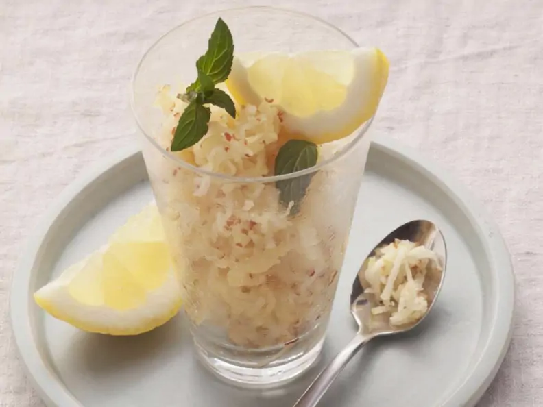 Sorbet aus Äpfeln