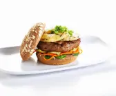 Vollkornburger mit Truthahn und Ananas