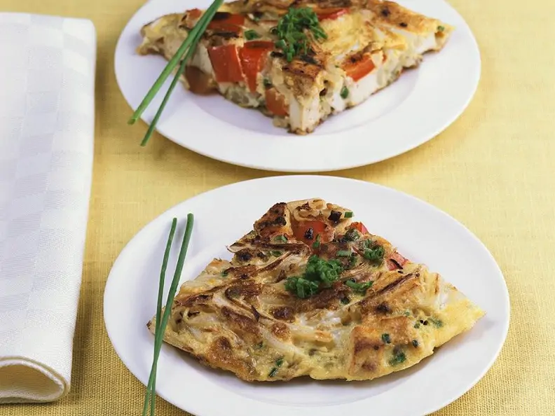 Tofuomelett mit Paprika