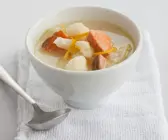 Blumenkohl-Lachs-Suppe
