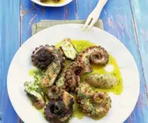 Tintenfisch mit Kräutervinaigrette