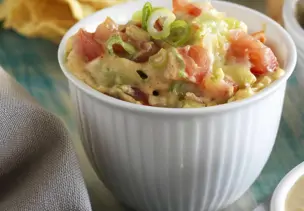 Frühlingszwiebel-Tomaten-Dip
