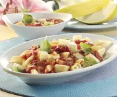 Penne mit Melonen-Tomatensauce