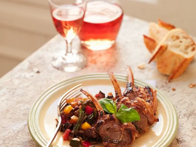 Lammchops mit Gemüse