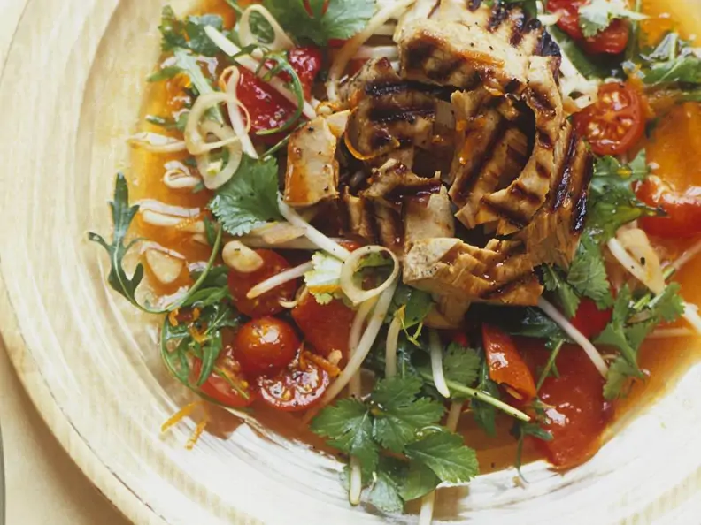 Hähnchensalat Asia
